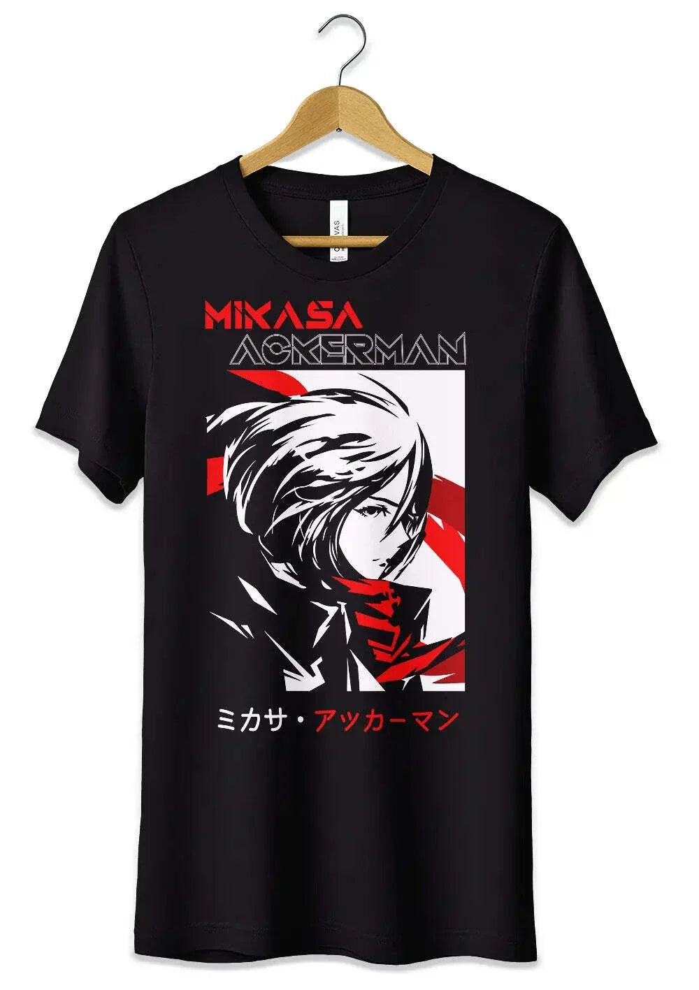 Attack on Titan Mikasa Tshirt Tshirt Anime Fans Attack of the Giants