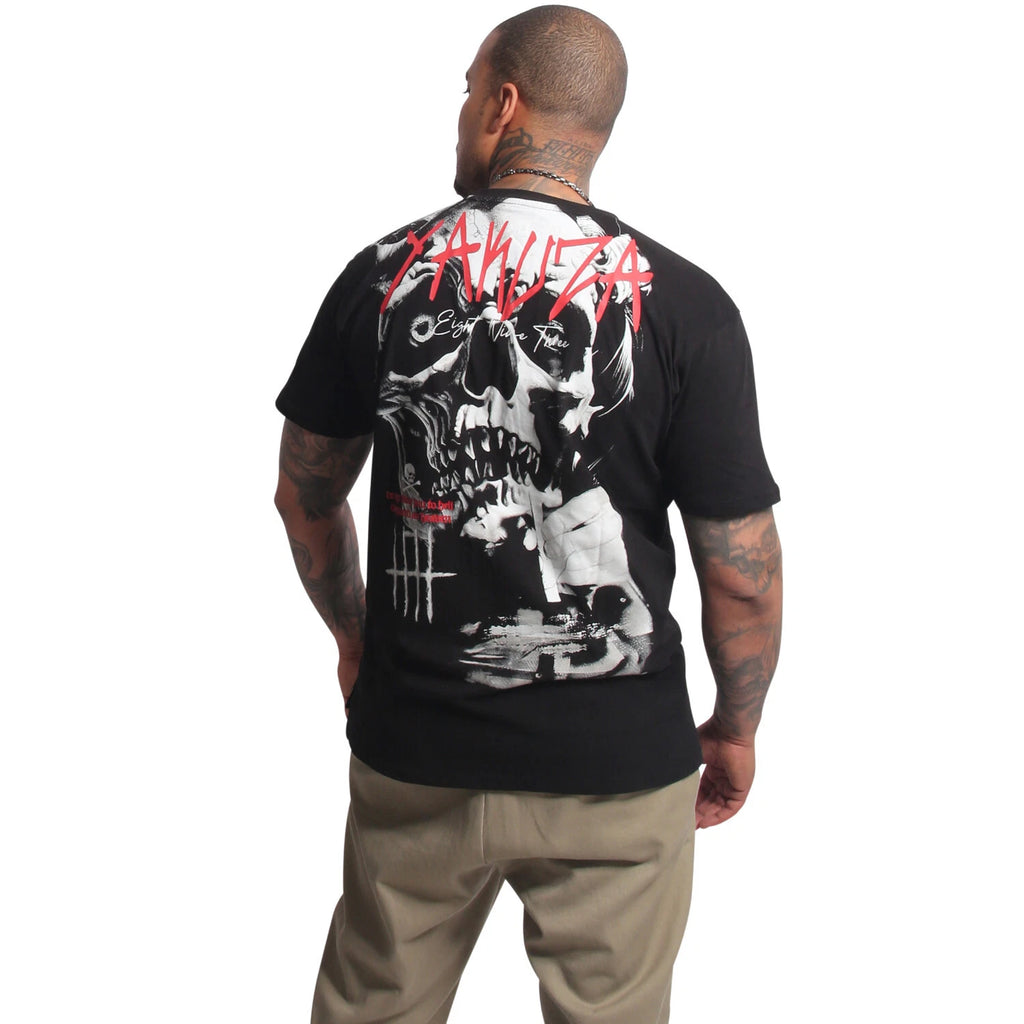 New Yakuza Men's Disguised Regular T-Shirt - Black