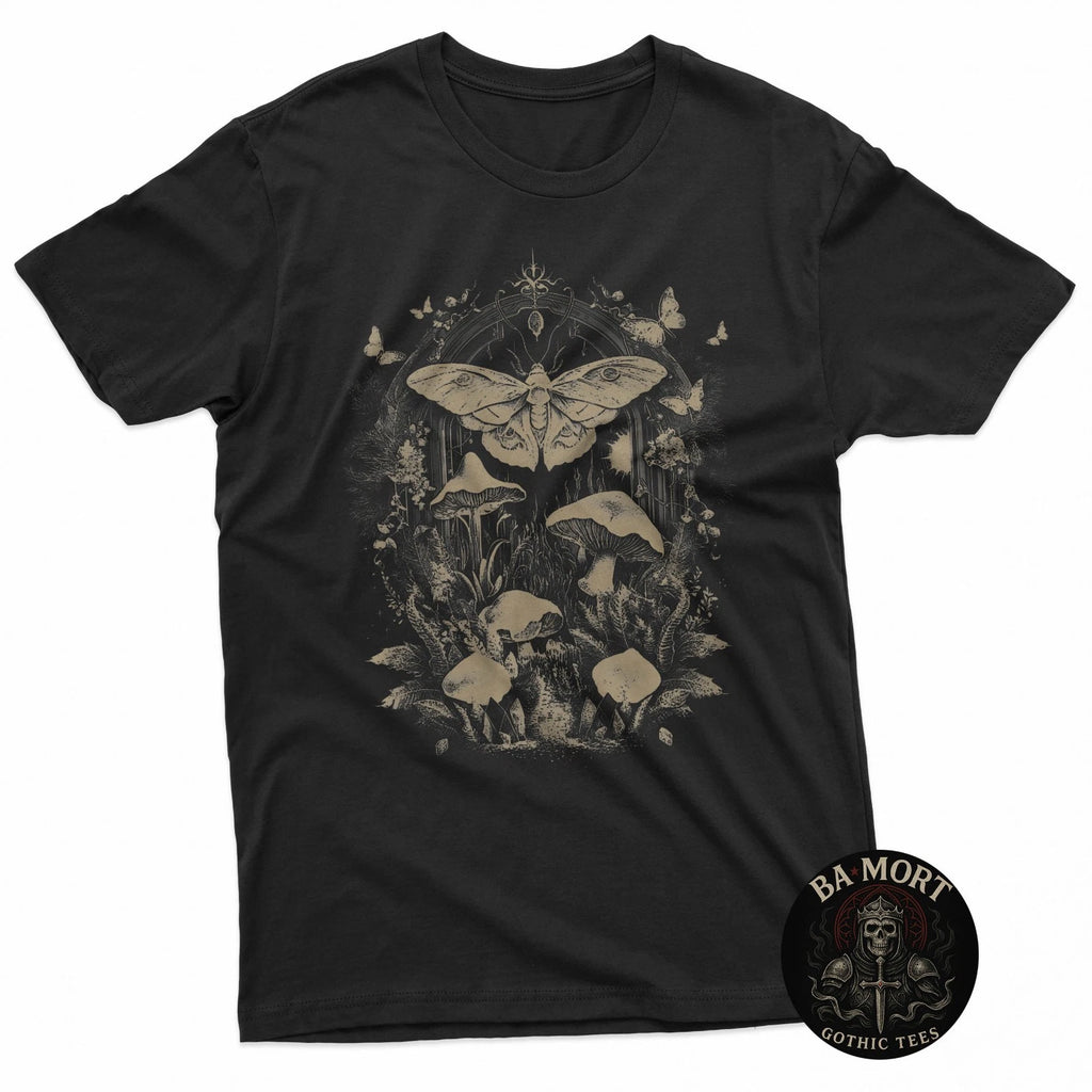 Cute Fairycore Moth Grunge Aesthetic Floral For Girls Women T-Shirt