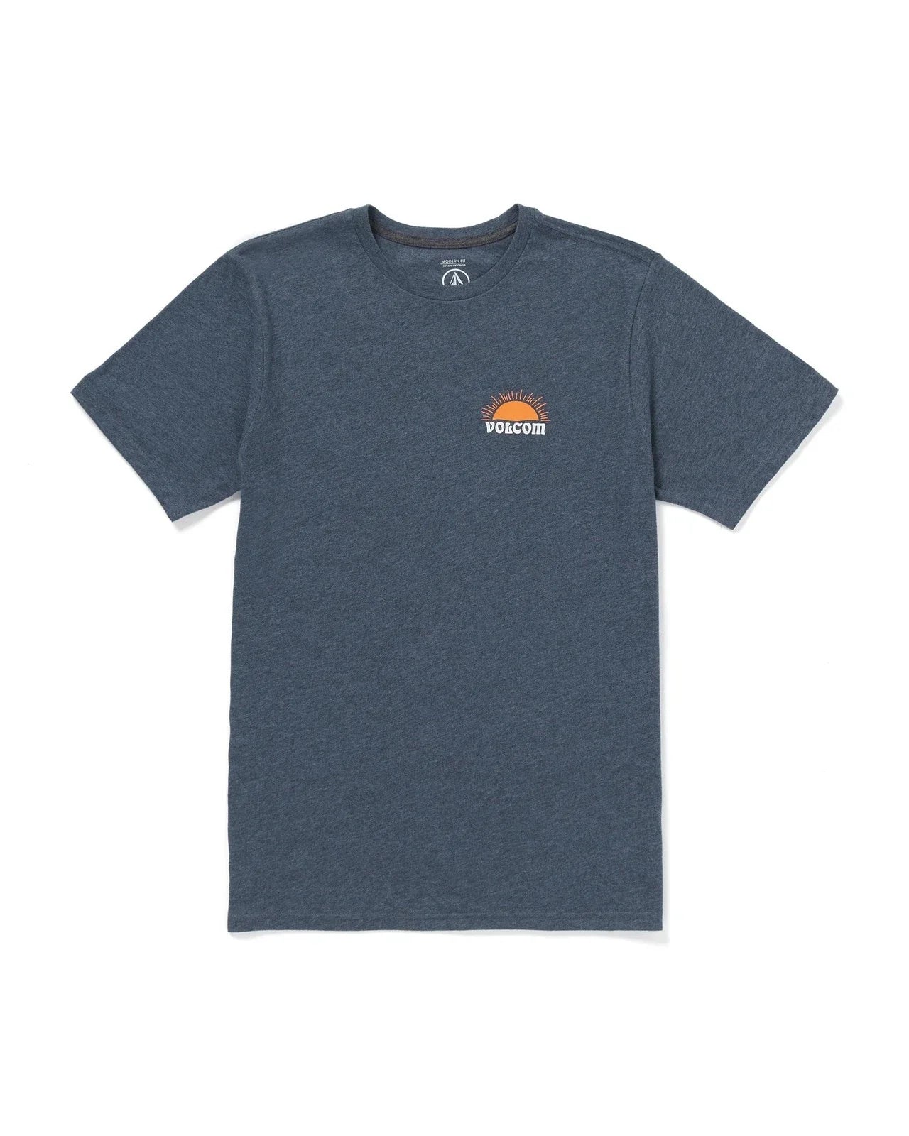 Volcom Men's Sunshiney Daze Short Sleeve Tee Navy Heather-Large
