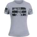 Grunt Style Women's Free As Fck T-Shirt - Heather Gray