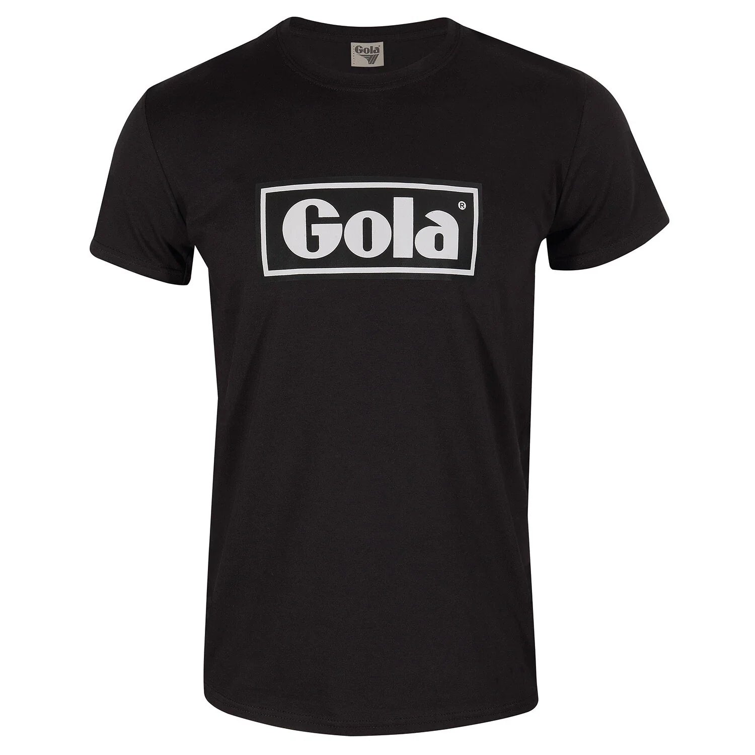 Gola Mens Black Text Box T Shirt
