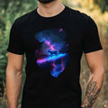 Mens Light Up Animal Print Cotton T-Shirt Size XS to 5XL