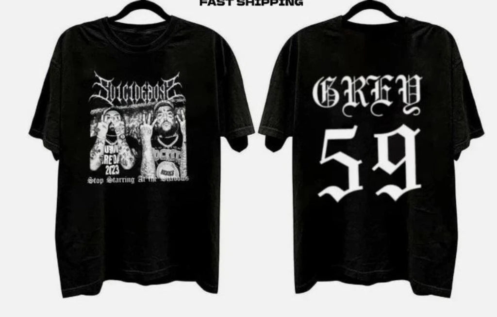 Sale Suicideboys Street Style Grey 59 Grey Day Tour 2025 Music Concert T-shirt