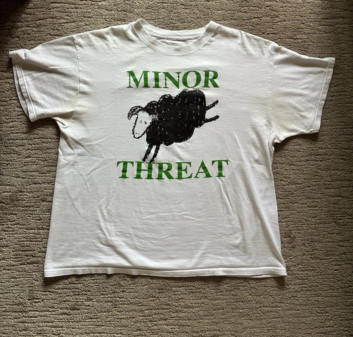 VTG 90s Minor Threat T Shirt XL 25x28 Hardcore Punk Bad Brains Straight Edge