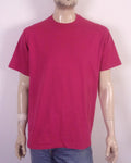 vintage 80s 90s Screen Stars Best Blank Solid Magenta T-Shirt USA sz XL