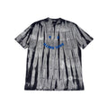 PS Paul Smith Mens T-Shirt Tie Dye Happy Logo Grey Crew Neck Tee Cotton Top BNWT