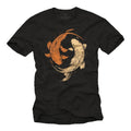 Mens T-Shirt Yin Yang Motif Buddha Koi Fish Gifts For Anglers Size S-5XL