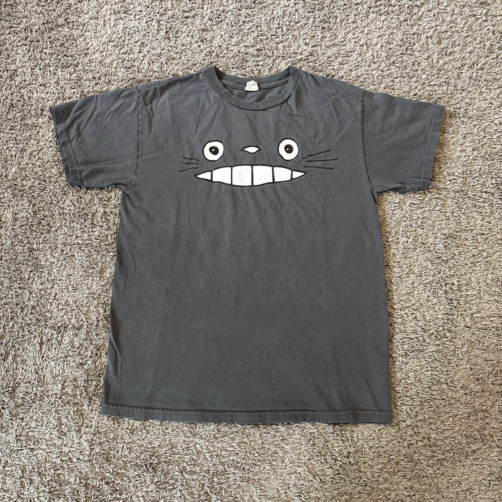 Vintage My Neighbor Totoro Mens Medium Big Face Shirt Anime Studio Ghibli Y2K
