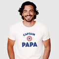Men's Short Sleeve T-Shirt White, CAPTAIN PAPA ENKR