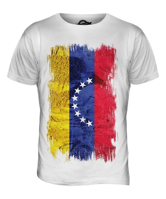 VENEZUELA GRUNGE FLAG MENS T SHIRT TEE SHIRT XS S M L XL 2XL 3XL 4XL 5XL
