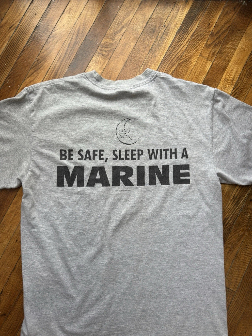 VTG USMC US Marine Corps Marines T Shirt Heather Gray Size M