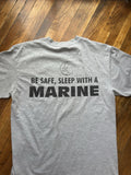 VTG USMC US Marine Corps Marines T Shirt Heather Gray Size M