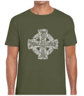 CELTIC CROSS VINTAGE MENS T SHIRT VIKING VEGVISIR LOKI ODIN THOR VALHALLA COOL