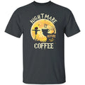 Nightmare before coffee Halloween Unisex shirt gift coffee lover tee black