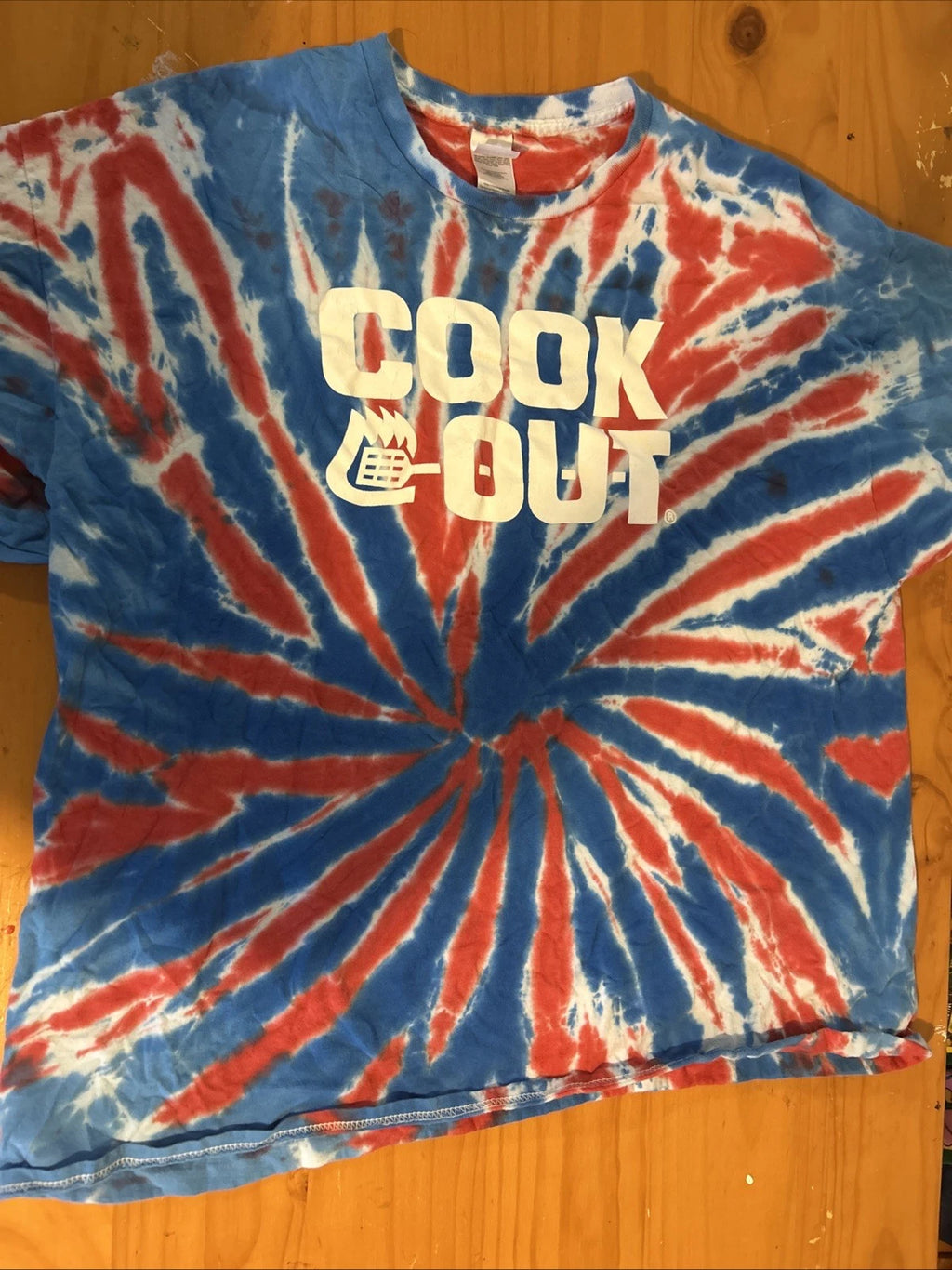 2XL tye Dye Cook Out Shirt