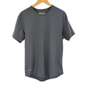 BYLT Mens Large Signature T Shirt Drop Cut Short Sleeve Gray Performance Tee