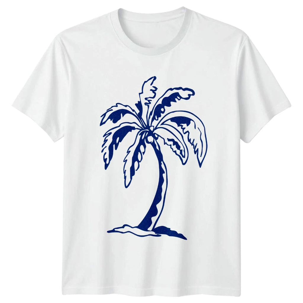 Palm Tree Tropical Tree Mens T-Shirt Womens Graphic Tee Unisex Beach Vacation