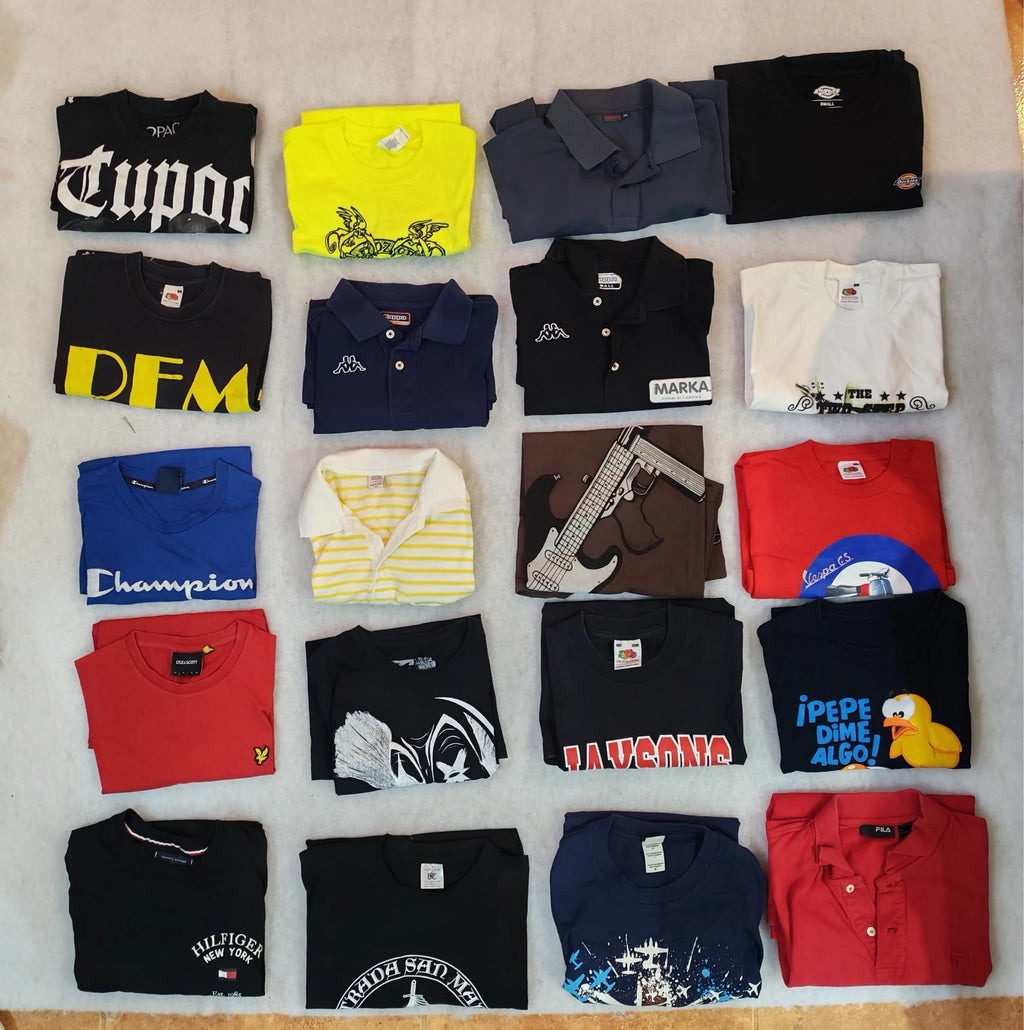 Lot 20 Men’s T-Shirts Size S Mixed Brands Graphic Logo Bundle Casual Streetwear