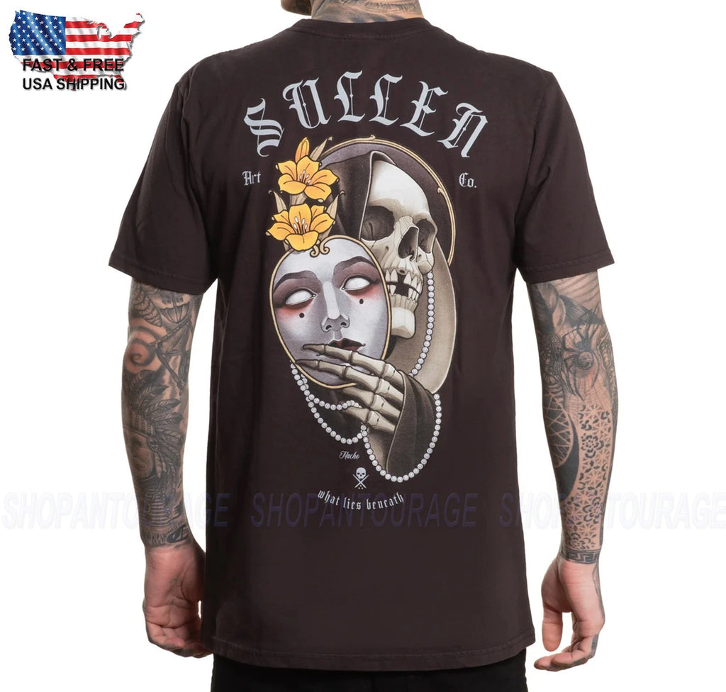 Sullen Art Collective SCM6882 Premium Fit T-Shirt Short Sleeve Men's Bean Black