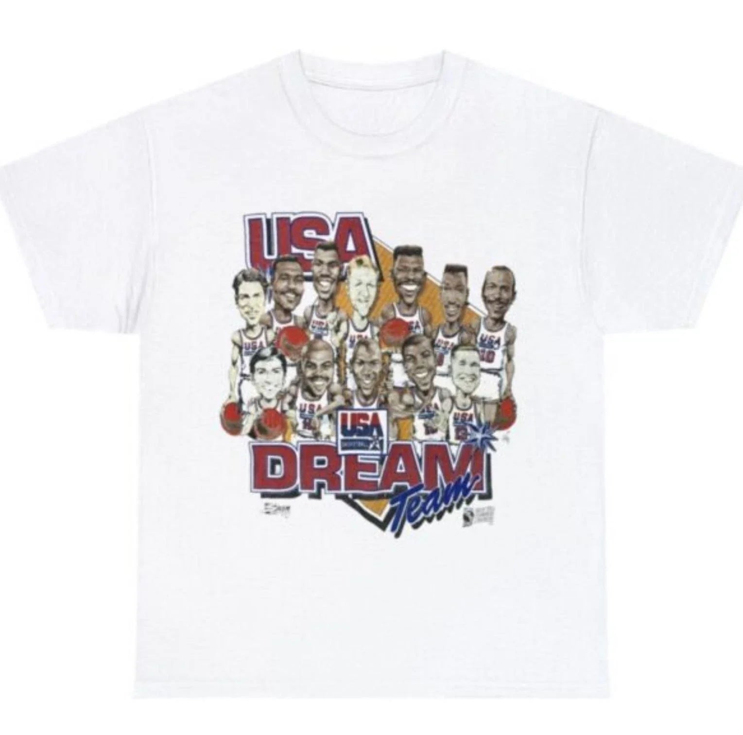 Vintage 1992 USA Dream Team Basketball Barcelona Olympics T Shirt