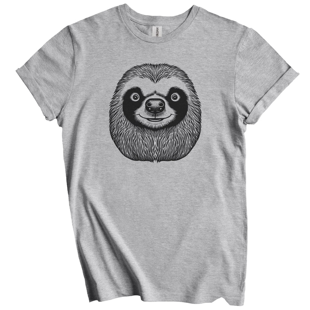 Sloth Face Cute Minimalist Animal T-Shirt