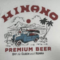 Roark x Hinano Premium Beer T-Shirt Cream White Graphic Tee Size Large