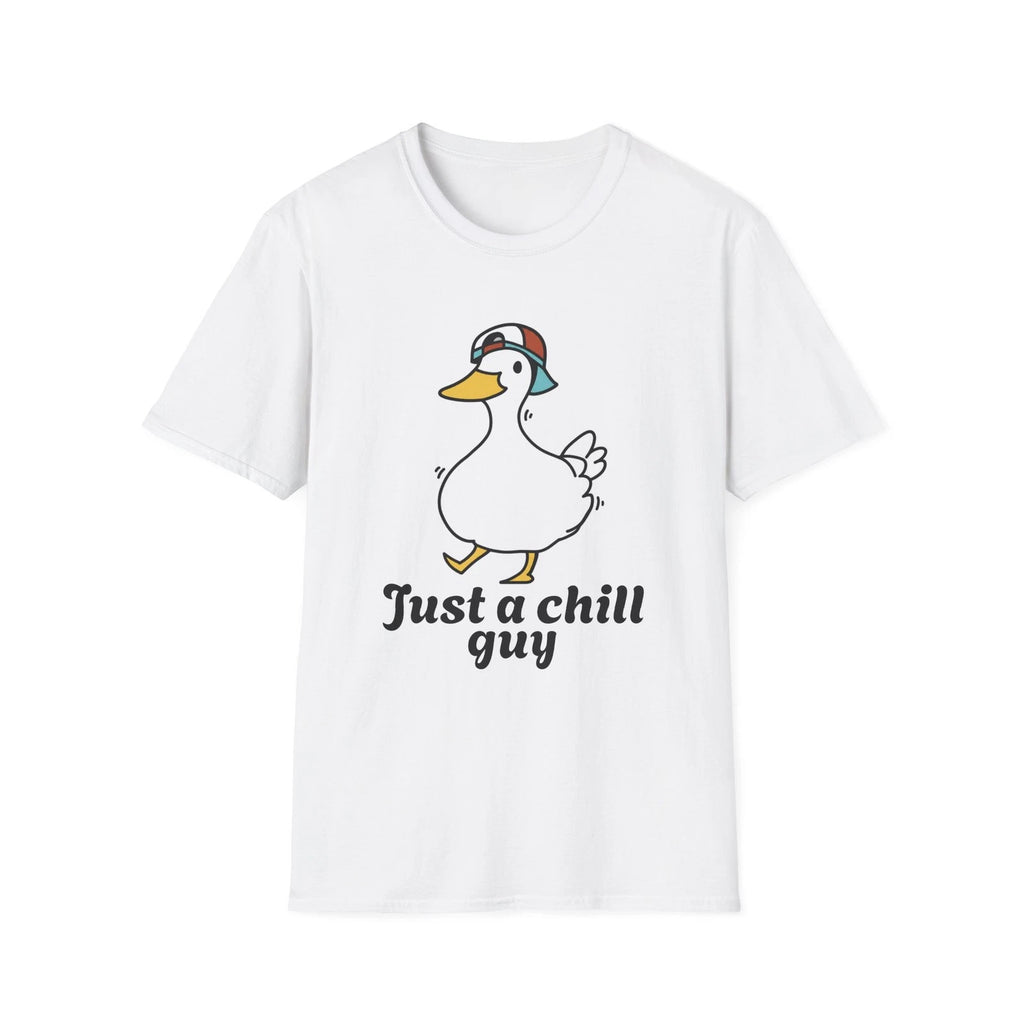 Just a Chill Guy duck graphic T-Shirt | cute cartoon duck, relaxed vibe
