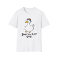 Just a Chill Guy duck graphic T-Shirt | cute cartoon duck, relaxed vibe