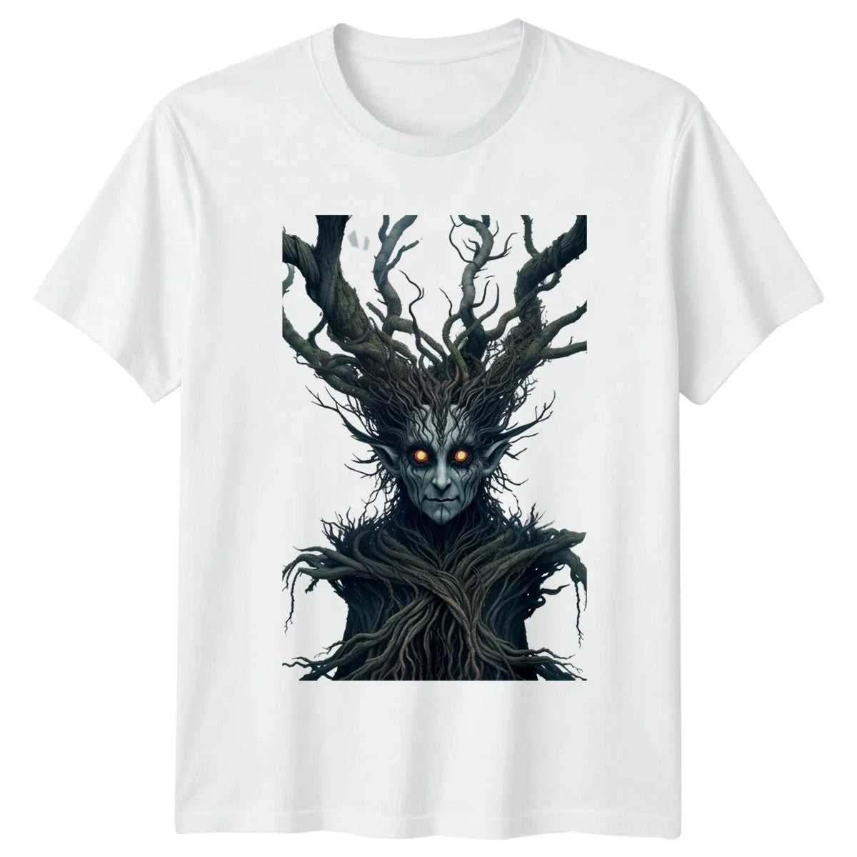 Tree Spirit T-Shirt Dark Forest Creature Fantasy Gift For Him And Her
