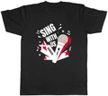 Denmark Music Sing with us Note karaoke Mens T-Shirt Tee Gift Top