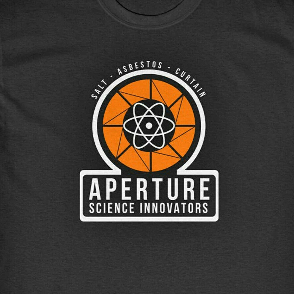 APERTURE SCIENCE T-Shirt - Half PC Gaming Life Video games Portal