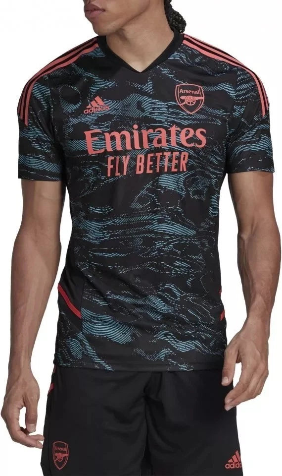 ADIDAS  Arsenal AFC EU TR Black Jersey Football Shirt BNWT