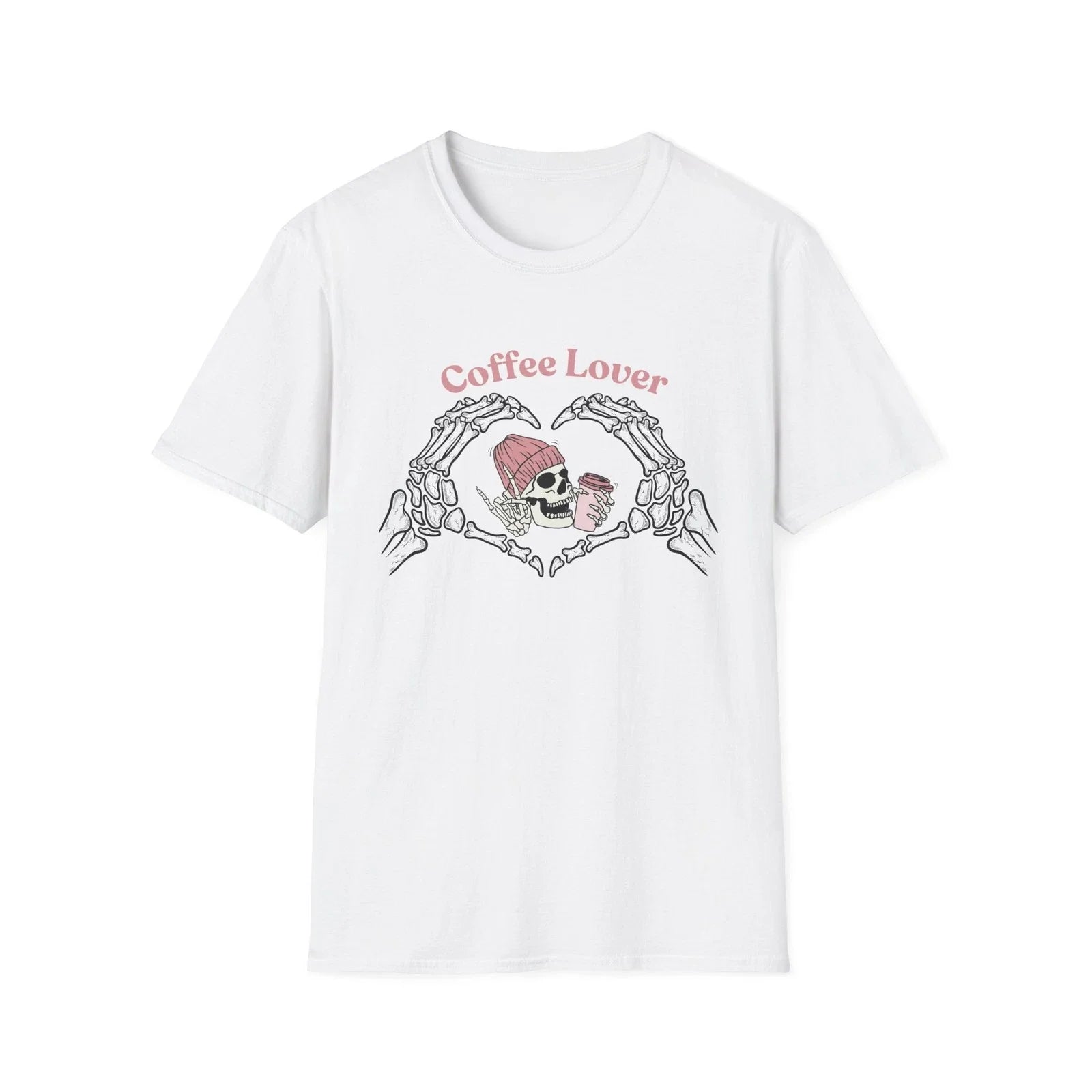 Gothic Shirt Coffee Lover Skeleton Unisex T Shirt