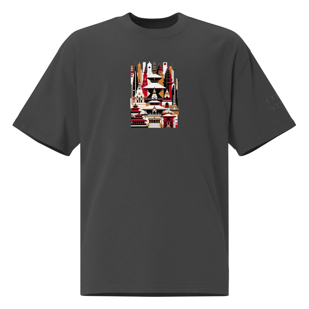 Oversized faded t-shirt (NEPAL)