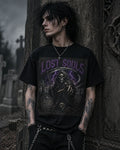 Lost Souls Grim Reaper Tee Gothic Horror Skull Graveyard Shirt Unisex