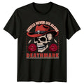 Skulls Never Die Alone T-Shirt Western Skull Streetwear Gothic Birthday Gift