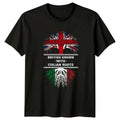 British Grown -With- Italian Roots T-Shirt Dual Heritage Culture Birthday