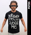 Pistol Boutique T-Shirt Noir Standard Fit À Col Rond Pas Même Dieu Ne Peut Juger