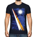 Marshall Inseln Grunge Flagge Herren T-Shirt Marshallese Hemd Jersey Geschenk