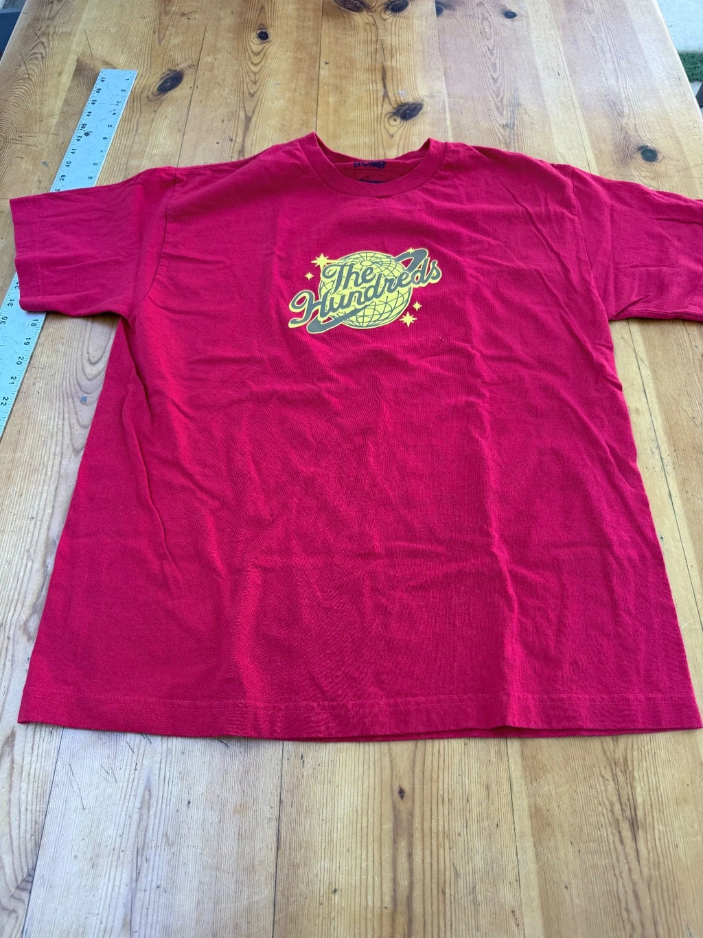The Hundreds Adam Bomb Tee Maroon T-Shirt Short Sleeve Size L A3