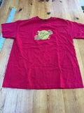 The Hundreds Adam Bomb Tee Maroon T-Shirt Short Sleeve Size L A3