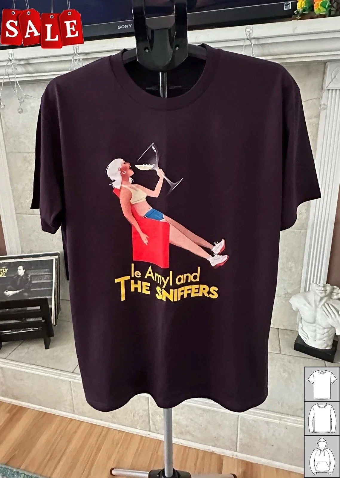 AMYL AND THE SNIFFERS Punk Flawless Rock Shirt Drinking Wine  S-5XL Shirt SS579