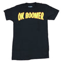 OK Boomer Mens T-Shirt - Simple Yellow Word Logo