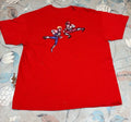 Red Graphic Tee Streets of Rage Pixel Art Double Dragon Style medium