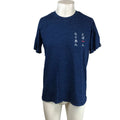 Rag & Bone Mens Indigo Blue Slub Cotton Japanese Graphic T-Shirt Large