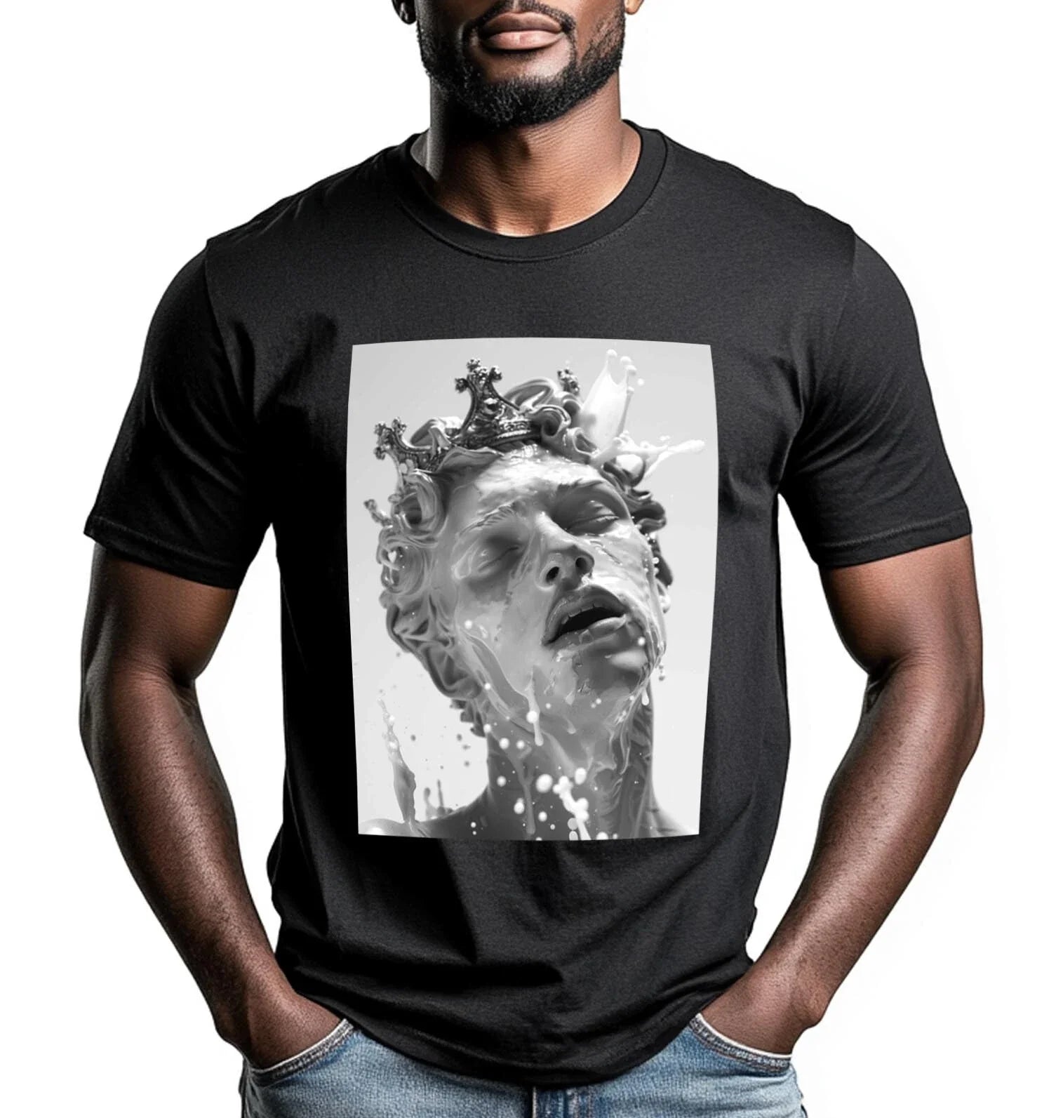 Gay fashion Muscle Hunk T-shirt | Gay Art l Gay Dreams l Gift for Him l Milk