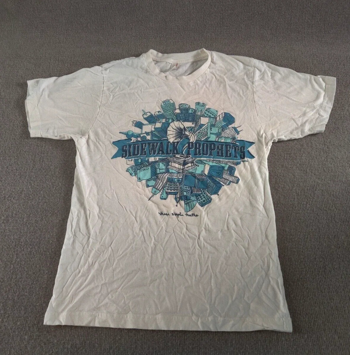 Sidewalk Prophets Christian Band T Shirt M These Simple Truths Album Cover Tee