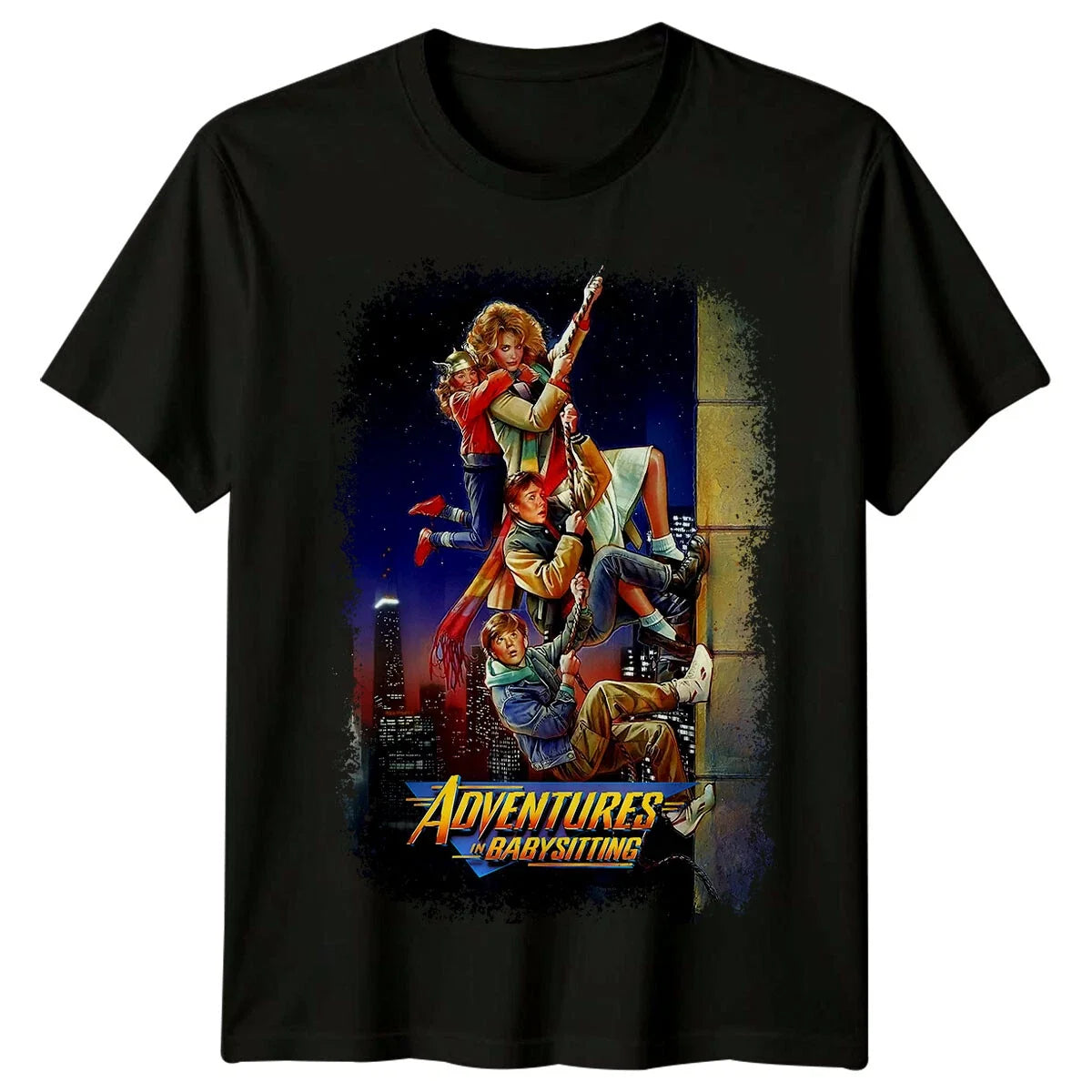 Adventures in Babysitting (1987) Movie Poster Inspired T-Shirt Retro Tee Unisex