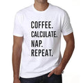 ULTRABASIC men's t-shirt coffee calculation nap repetition coffee calculate nap
